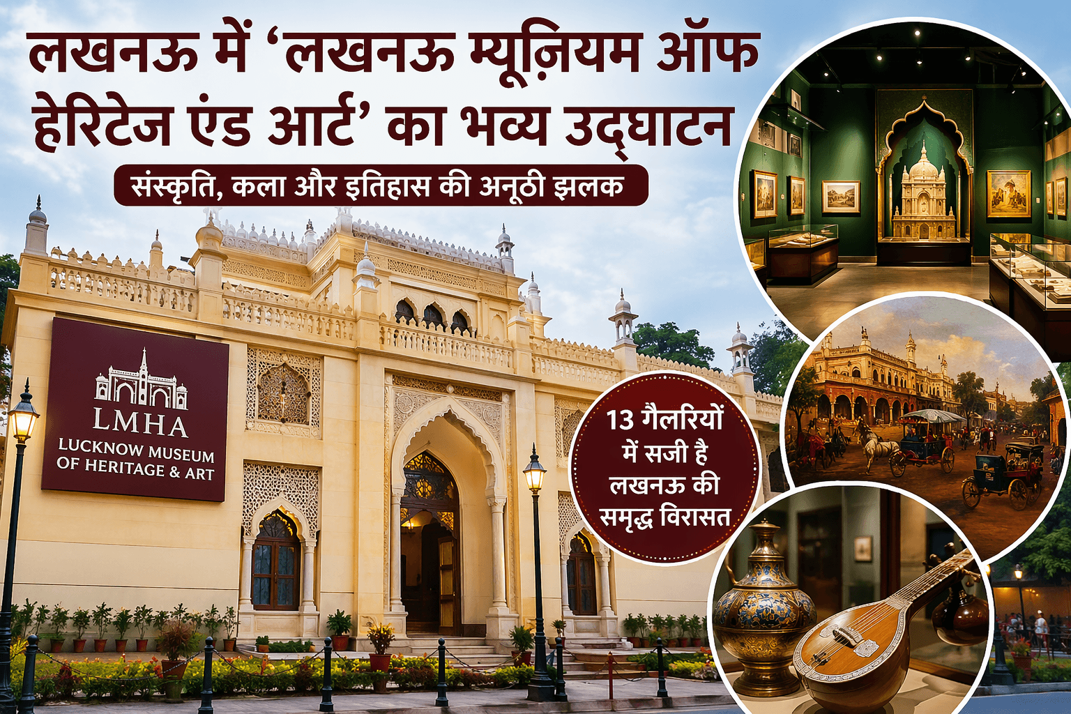 लखनऊ में ‘लखनऊ म्यूज़ियम ऑफ हेरिटेज एंड आर्ट’ का भव्य उद्घाटन