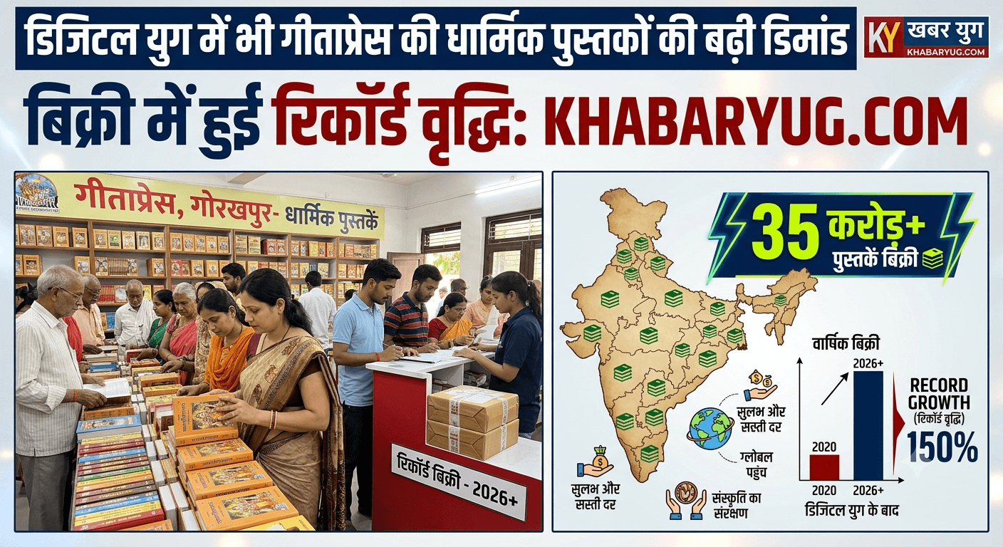 डिजिटल युग में भी गीताप्रेस की धार्मिक पुस्तकों की बढ़ी डिमांड, बिक्री में हुई रिकॉर्ड वृद्धि